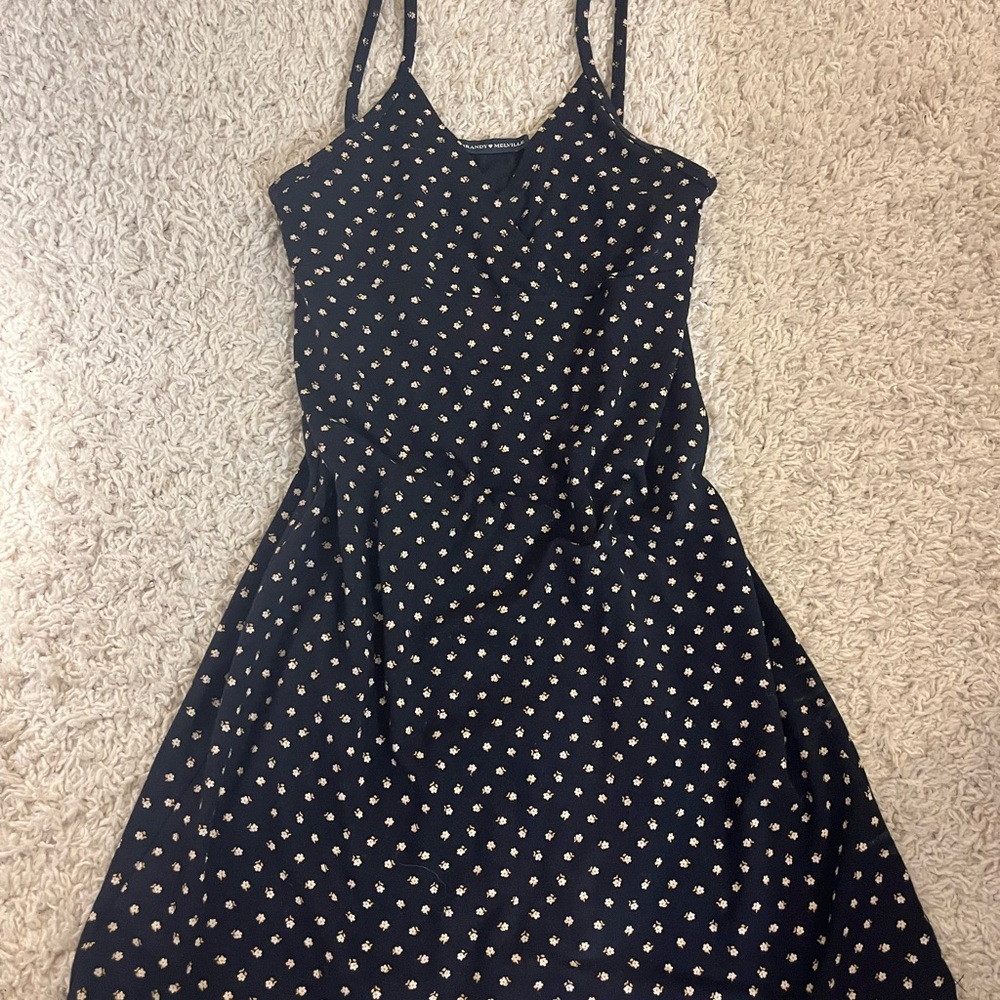 Brandy Melville black floral dress